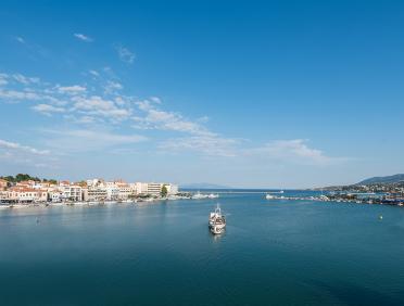view mytilene port